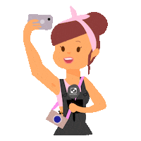 selfie smartphone Sticker by Focus en WTV