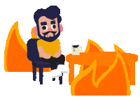 Fire Stress Sticker