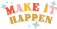 Achieve Make It Happen Sticker by Plum Paper