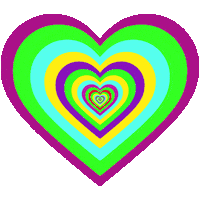 I Love You Hearts Sticker by Feliks Tomasz Konczakowski