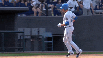 Home Run Trot GIF by Rocket City Trash Pandas