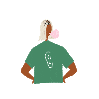 gum braids Sticker by Actual Footage of Me