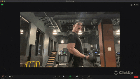 Workout Zoom GIF by ClickUp