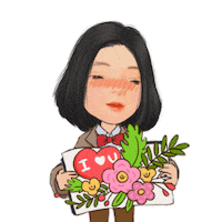 I Love You Hearts Sticker