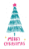Blinking Merry Christmas Sticker by macniten