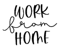 Working Hard Work From Home Sticker by Alison J Prince