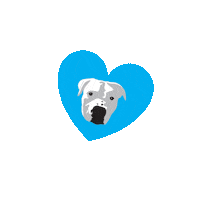 onetailatatimechicago rescue blueheart dogrescue otat Sticker