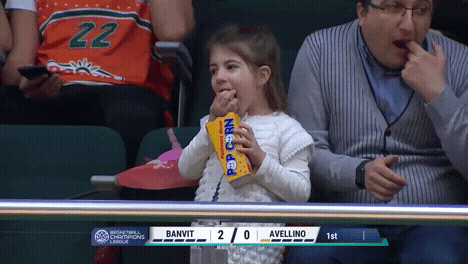 hungry girl GIF by Basketball Champions League