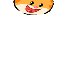 Happy Cat Sticker by UpStudiosWorld