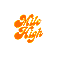 Mile High Sticker by Rony Rex