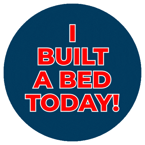SHPbeds bed volunteer volunteering beds Sticker
