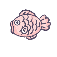 Tianapaint fish pink fish tianapaint Sticker