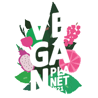 Vegan Fruits Sticker by Vegane Gesellschaft Österreich