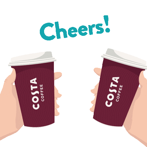 Costa Coffee Cheers Sticker by Costa