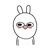 dongddal wow bunny 토끼 놀람 Sticker