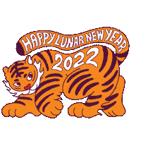 Chinese New Year Tiger Sticker by Messenger