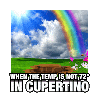 Perfect Weather Cupertino Sticker