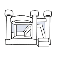 Moonwalk Jumper Sticker by Austin Bounce Co.