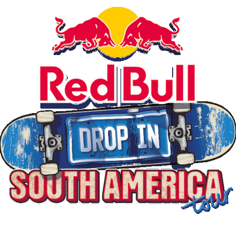 Skateboarding Drop In Sticker by Red Bull