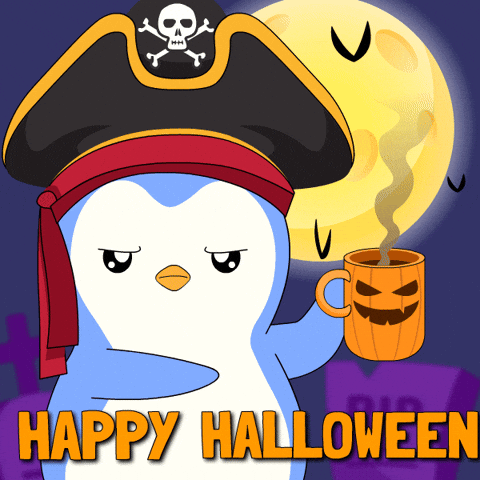 Trick Or Treat Halloween GIF by Pudgy Penguins