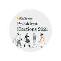 President Elections Sticker by Falmouth & Exeter Students' Union