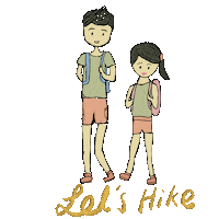 Hiking Sticker by Jusjetta