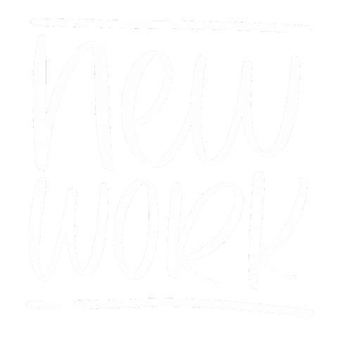 New Work Lettersbyjulia Sticker
