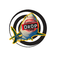 Shark Drop Sticker by Marathon Artists