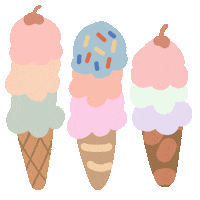 Happy Ice Cream Sticker