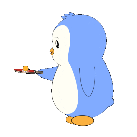 Bouncing Ping Pong Sticker by Pudgy Penguins