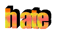 3D Hate Sticker by wildKitty
