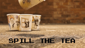 PipeWolf tea spill spill the tea pipewolf GIF