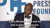 Cory Booker Vegan GIF by GIPHY News