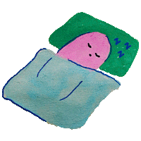 Tired Good Vibes Sticker
