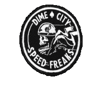Motorcycle Speed Sticker by Dime City Cycles