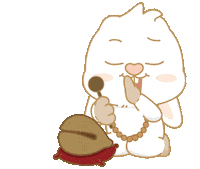 Bunny 保佑 Sticker by EVANS艾特兔