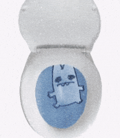 Sad Toilet GIF by mesigugu
