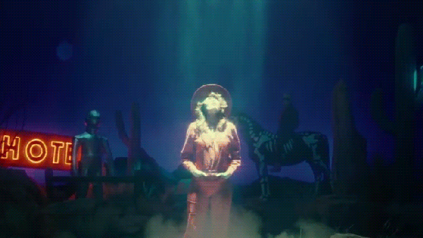 Beam Me Up Cowboy GIF by Allison Ponthier