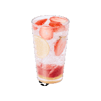 Strawberry Lemonade Sticker by Cafe Knotted