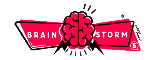 Brain Brainstorm Sticker by ELKIS18