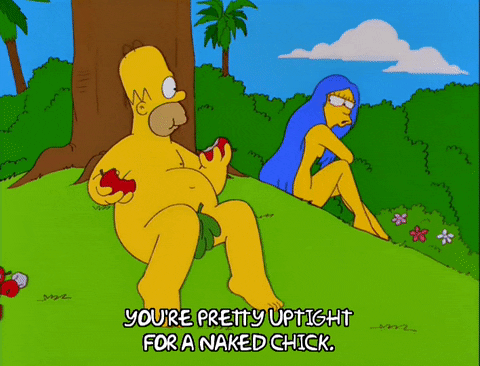 naked homer simpson GIF