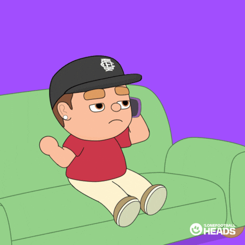 Bored Game Time GIF by OneFootball Heads
