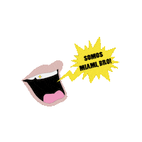 Miamibloco mouth slang bloco spanglish Sticker