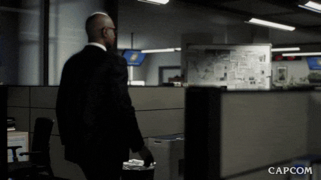 Walking Office GIF by CAPCOM