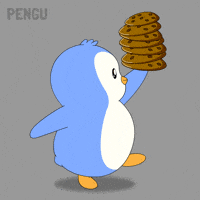 Penguin Eating GIF by Pudgy Penguins