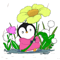 Raining Waiting For You Sticker by Pudgy Penguins