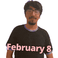 February 8 Sticker