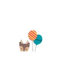 Deer Balloons Sticker by PSfamilyNYC