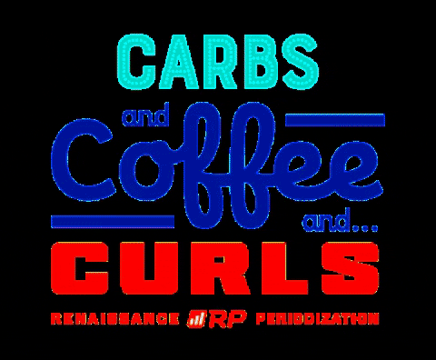 rpstrength giphygifmaker coffee curls carbs GIF