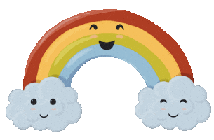 Rainbow Clouds Sticker